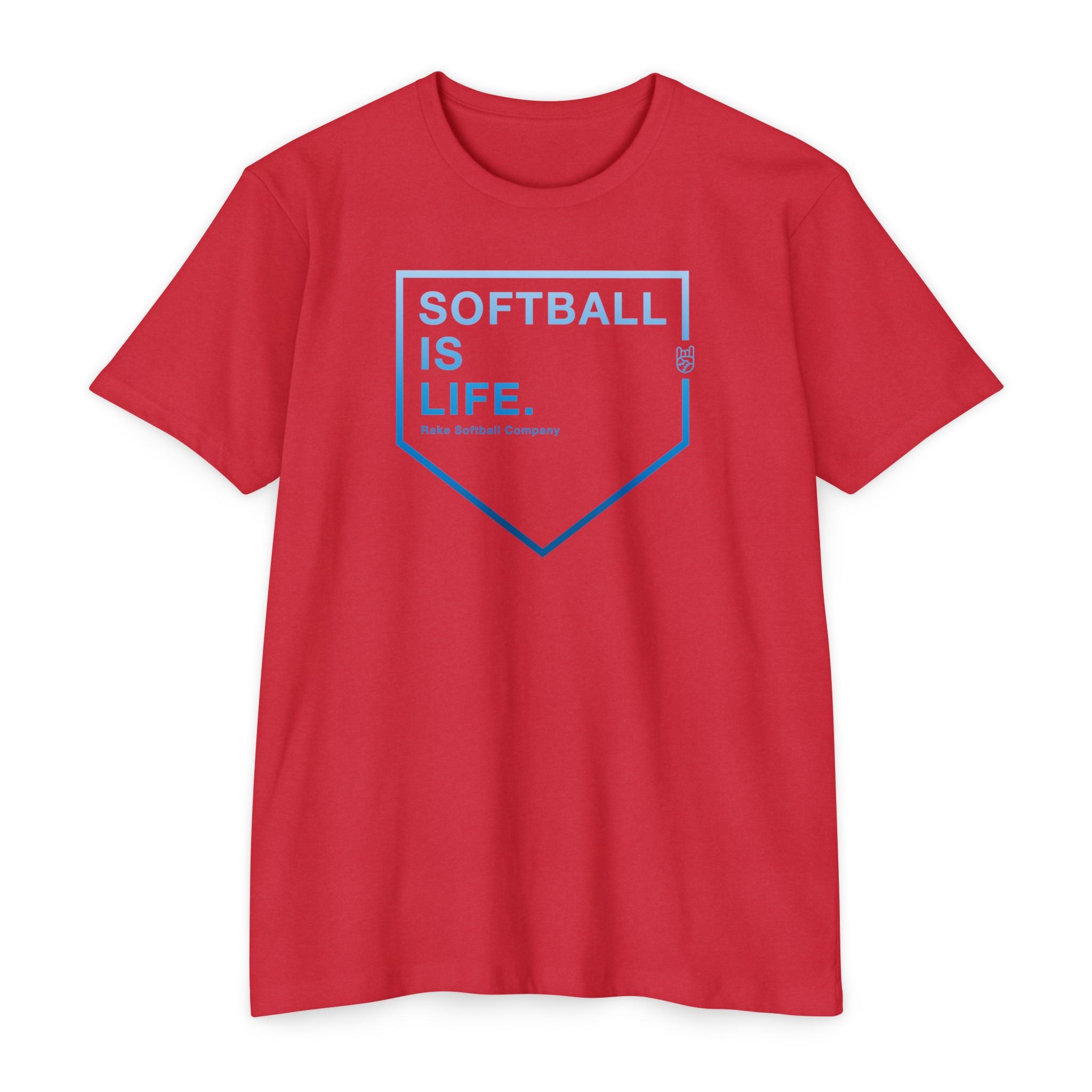 Softball Is Life Tee - Rake Baseball Company - RAKE BASEBALL | BASEBALL T-SHIRT | BASEBALL CLOTHING | GOOD VIBES ONLY