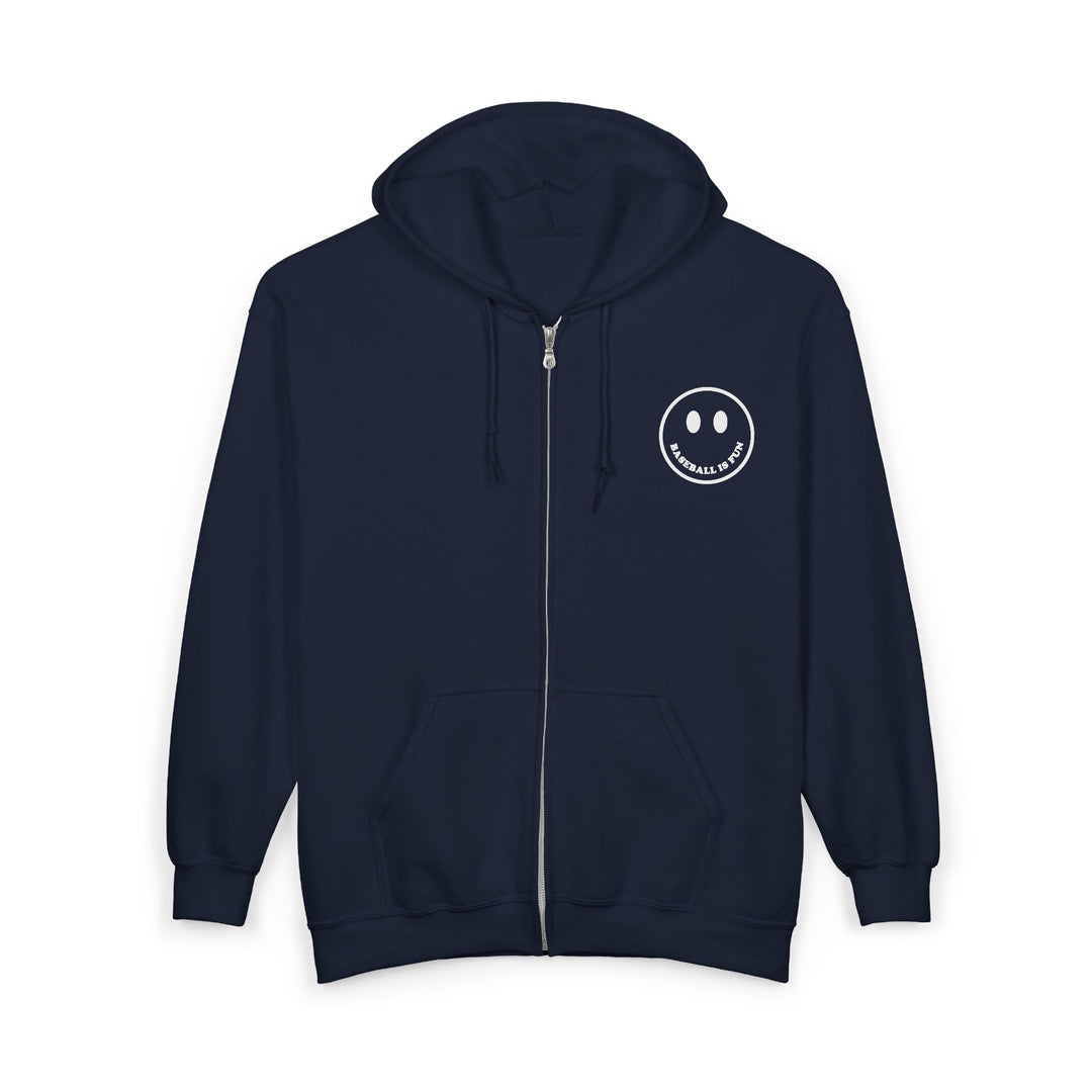 Baseball Is Fun Full Zip Hoodie