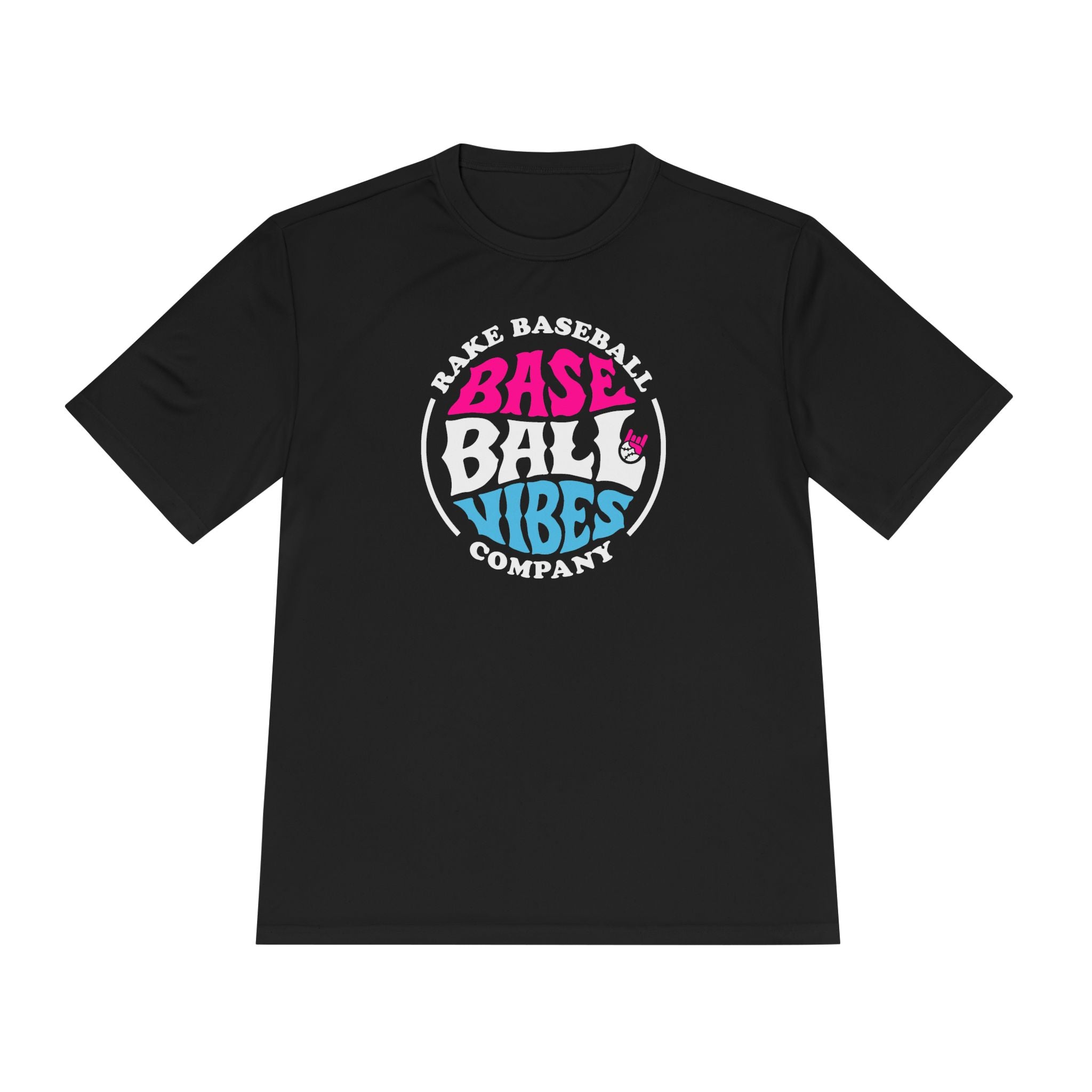 Baseball Vibes Dry Fit Tee - Rake Baseball Company - RAKE BASEBALL | BASEBALL T-SHIRT | BASEBALL CLOTHING | GOOD VIBES ONLY