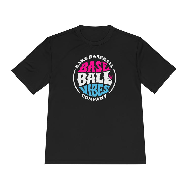 Baseball Vibes Dry Fit Tee - Rake Baseball Company - RAKE BASEBALL | BASEBALL T-SHIRT | BASEBALL CLOTHING | GOOD VIBES ONLY