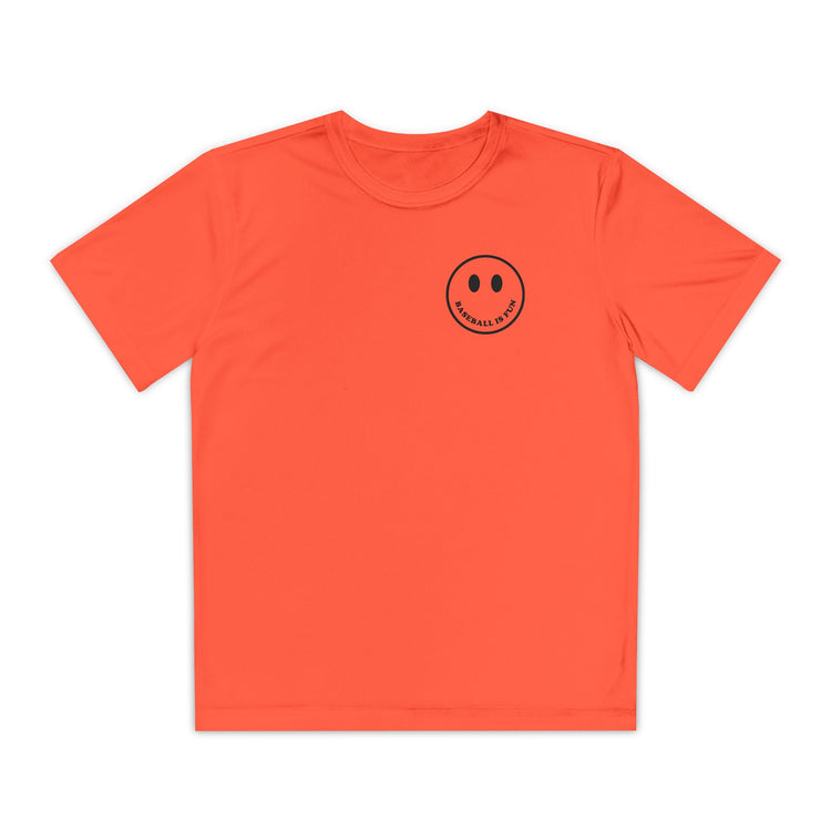 Kids Baseball Is Fun Dry Fit Tee - Rake Baseball Company - RAKE BASEBALL | BASEBALL T-SHIRT | BASEBALL CLOTHING | GOOD VIBES ONLY