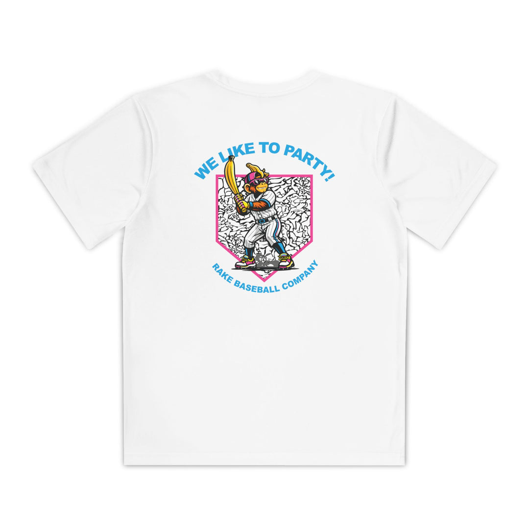 Kids Party Animals Inspired Dry Fit Tee - Rake Baseball Company - RAKE BASEBALL | BASEBALL T-SHIRT | BASEBALL CLOTHING | GOOD VIBES ONLY