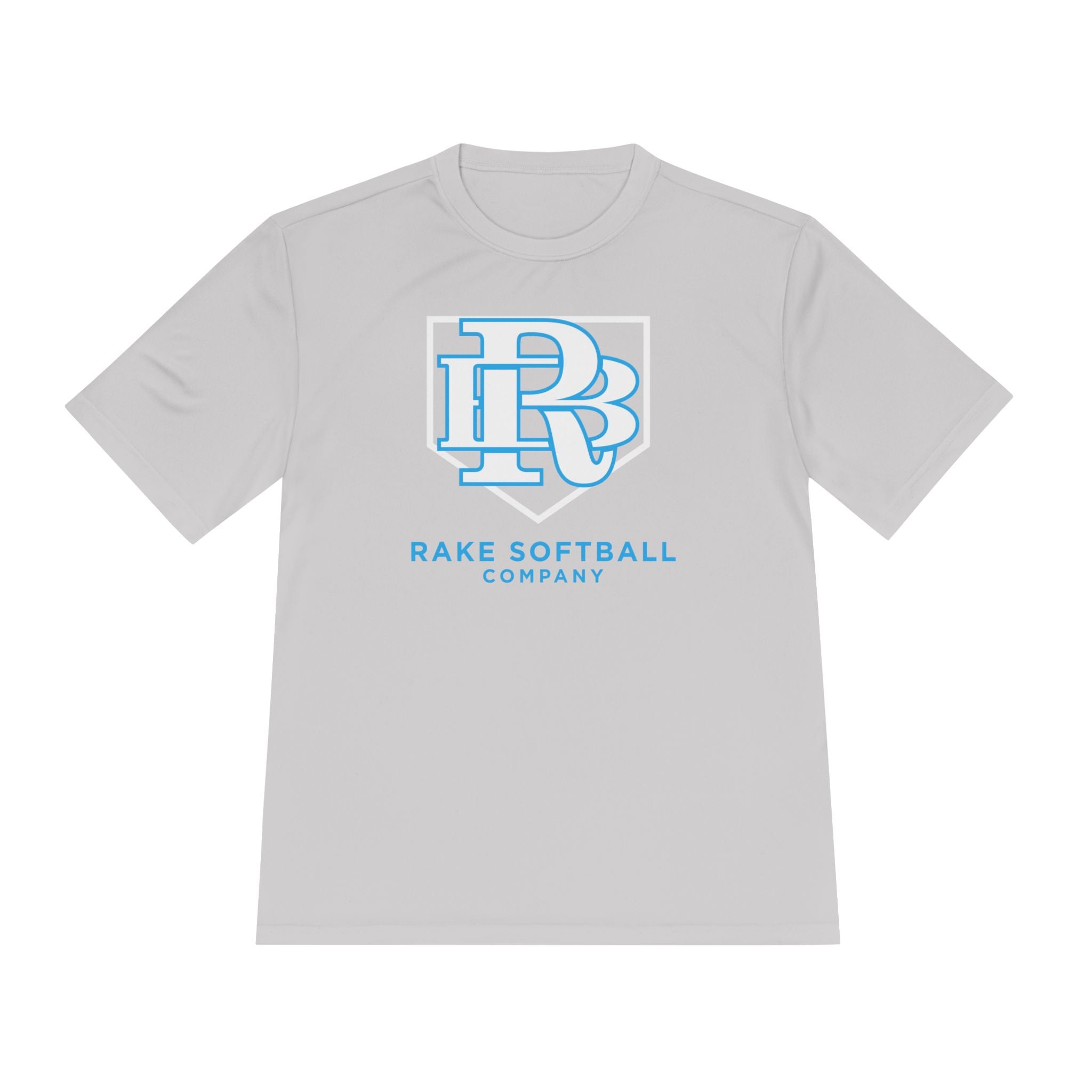 RB Homeplate Softball Dry Fit Tee - Rake Baseball Company - RAKE BASEBALL | BASEBALL T-SHIRT | BASEBALL CLOTHING | GOOD VIBES ONLY