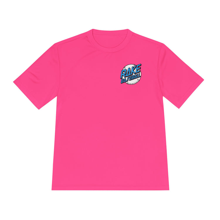 Rake Dot Dry Fit Tee - Rake Baseball Company - RAKE BASEBALL | BASEBALL T-SHIRT | BASEBALL CLOTHING | GOOD VIBES ONLY