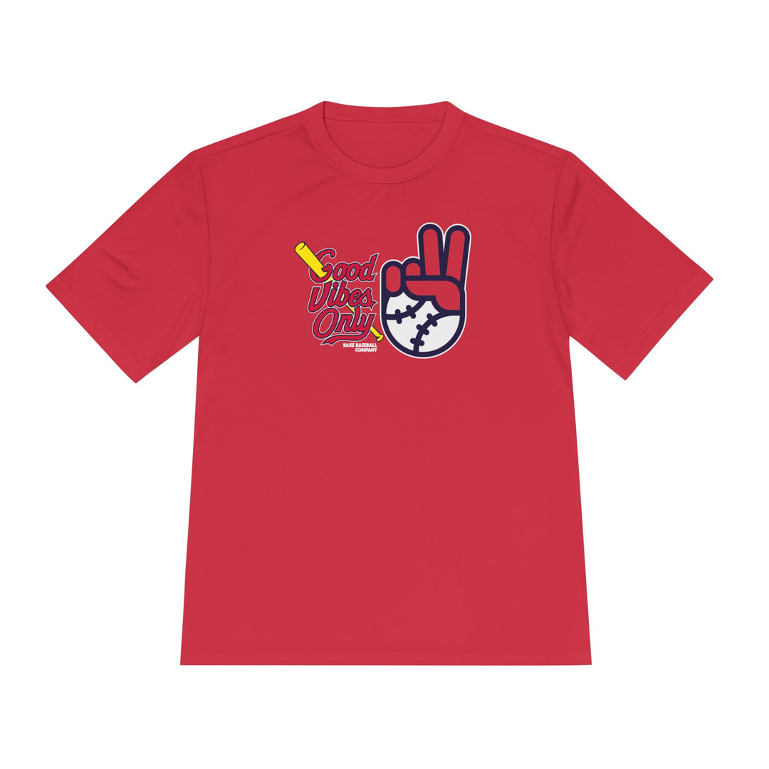 St. Louis Inspired GVO Dry Fit Tee - Rake Baseball Company - RAKE BASEBALL | BASEBALL T-SHIRT | BASEBALL CLOTHING | GOOD VIBES ONLY