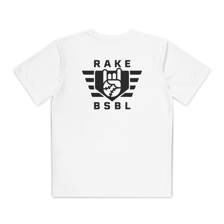 Kids Rake Flag Dry Fit Tee - Rake Baseball Company - RAKE BASEBALL | BASEBALL T-SHIRT | BASEBALL CLOTHING | GOOD VIBES ONLY