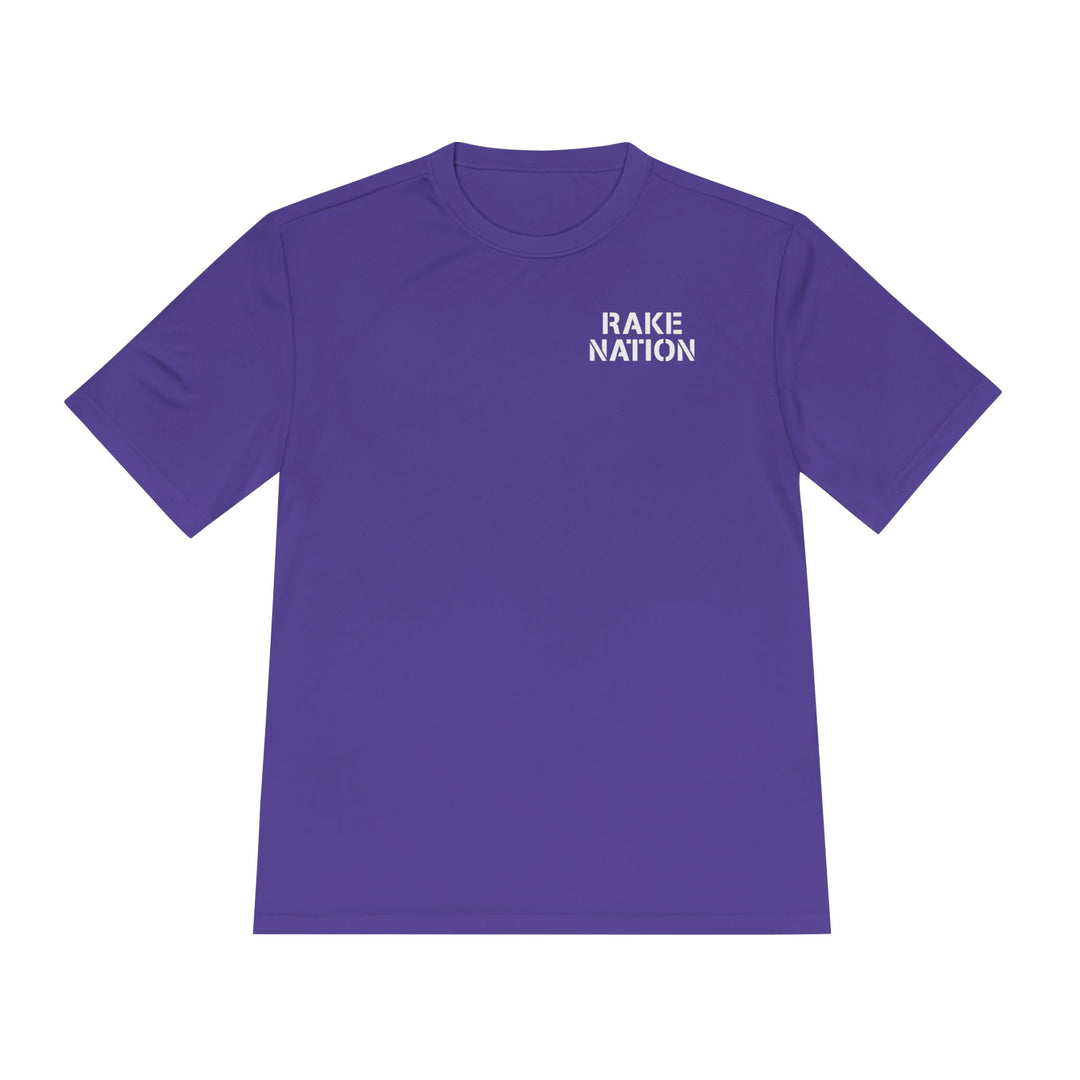 Rake Nation Dry Fit Tee - Rake Baseball Company - RAKE BASEBALL | BASEBALL T-SHIRT | BASEBALL CLOTHING | GOOD VIBES ONLY