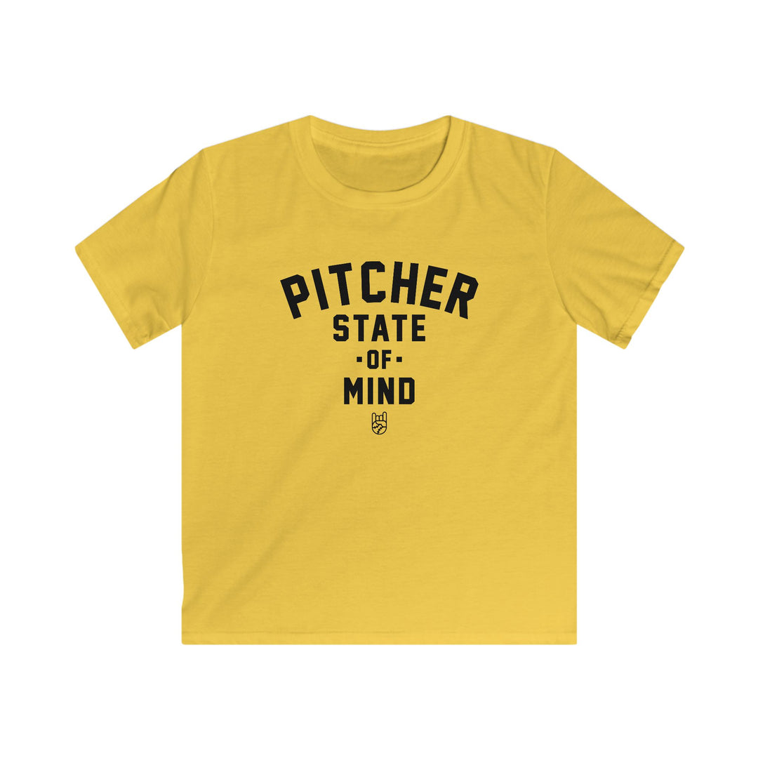 Kids Pitcher State of Mind Tee - Rake Baseball Company - RAKE BASEBALL | BASEBALL T-SHIRT | BASEBALL CLOTHING | GOOD VIBES ONLY