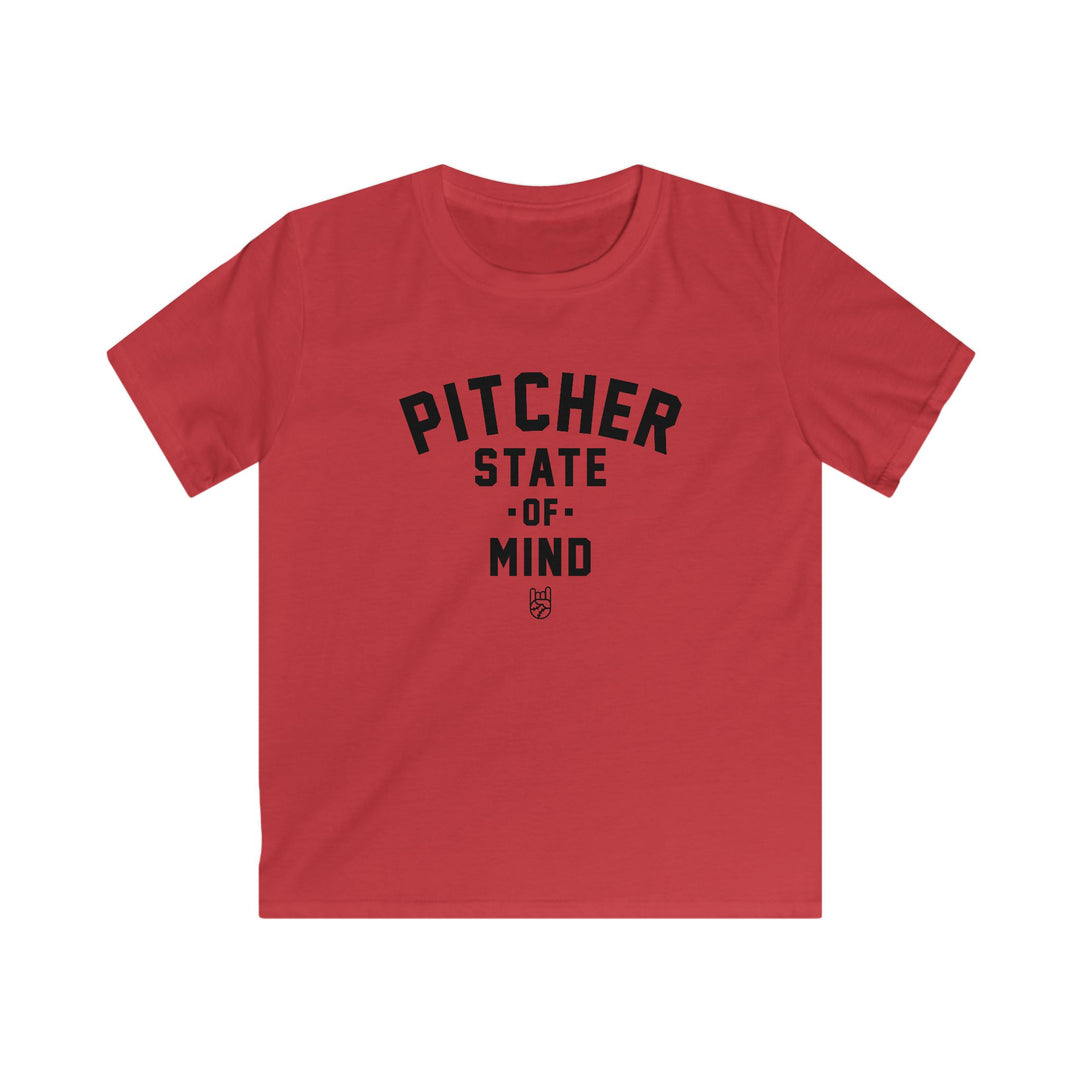 Kids Pitcher State of Mind Tee - Rake Baseball Company - RAKE BASEBALL | BASEBALL T-SHIRT | BASEBALL CLOTHING | GOOD VIBES ONLY