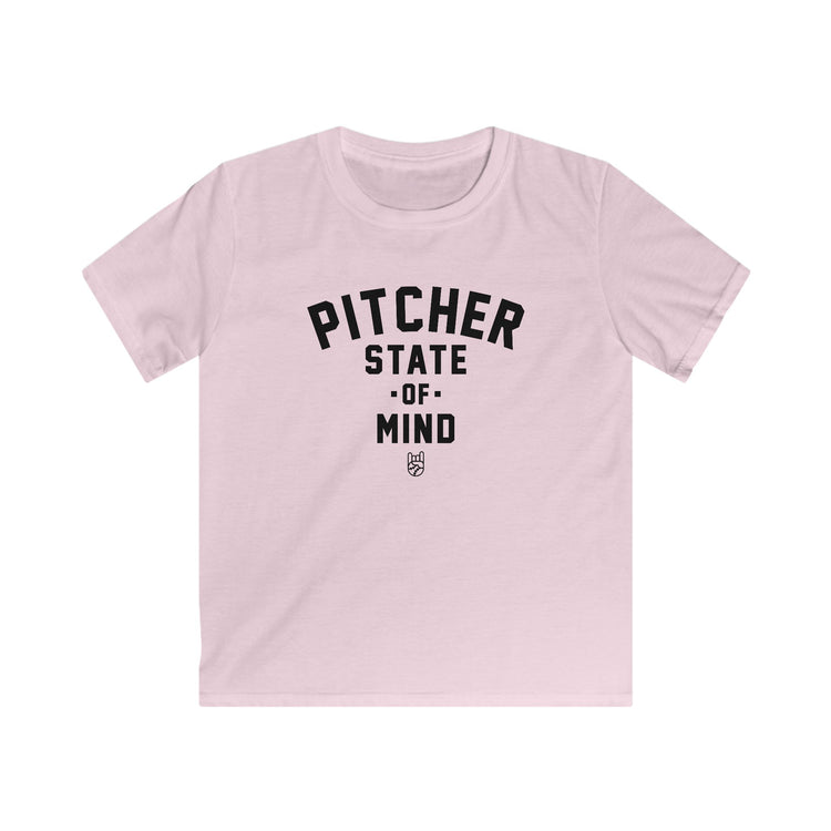 Kids Pitcher State of Mind Tee - Rake Baseball Company - RAKE BASEBALL | BASEBALL T-SHIRT | BASEBALL CLOTHING | GOOD VIBES ONLY