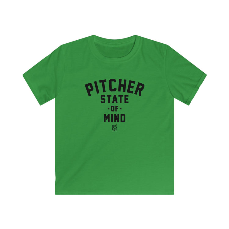 Kids Pitcher State of Mind Tee - Rake Baseball Company - RAKE BASEBALL | BASEBALL T-SHIRT | BASEBALL CLOTHING | GOOD VIBES ONLY