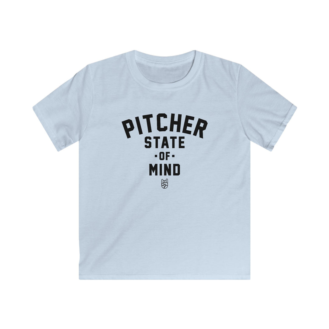 Kids Pitcher State of Mind Tee - Rake Baseball Company - RAKE BASEBALL | BASEBALL T-SHIRT | BASEBALL CLOTHING | GOOD VIBES ONLY