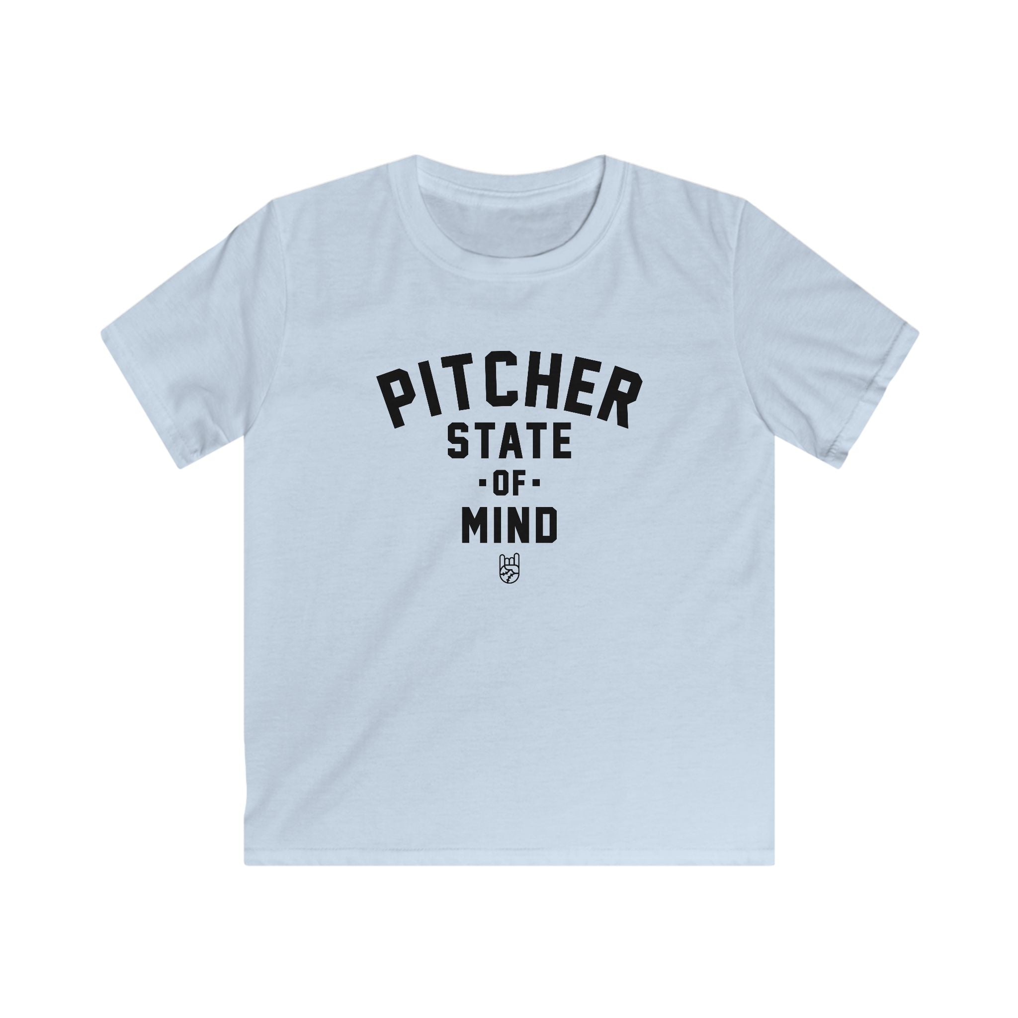Kids Pitcher State of Mind Tee - Rake Baseball Company - RAKE BASEBALL | BASEBALL T-SHIRT | BASEBALL CLOTHING | GOOD VIBES ONLY