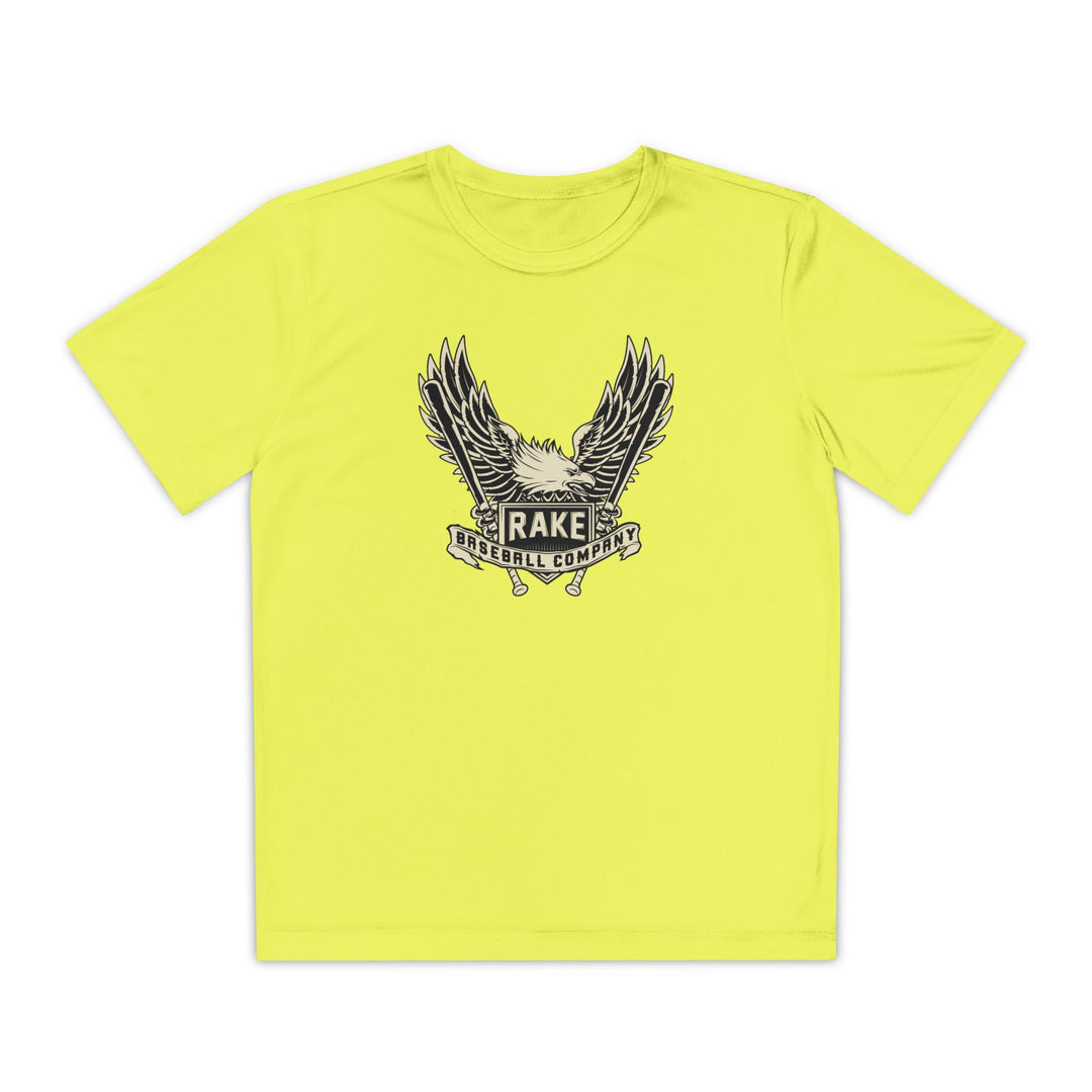 Kids Rake Eagle Dry Fit Tee - Rake Baseball Company - RAKE BASEBALL | BASEBALL T-SHIRT | BASEBALL CLOTHING | GOOD VIBES ONLY