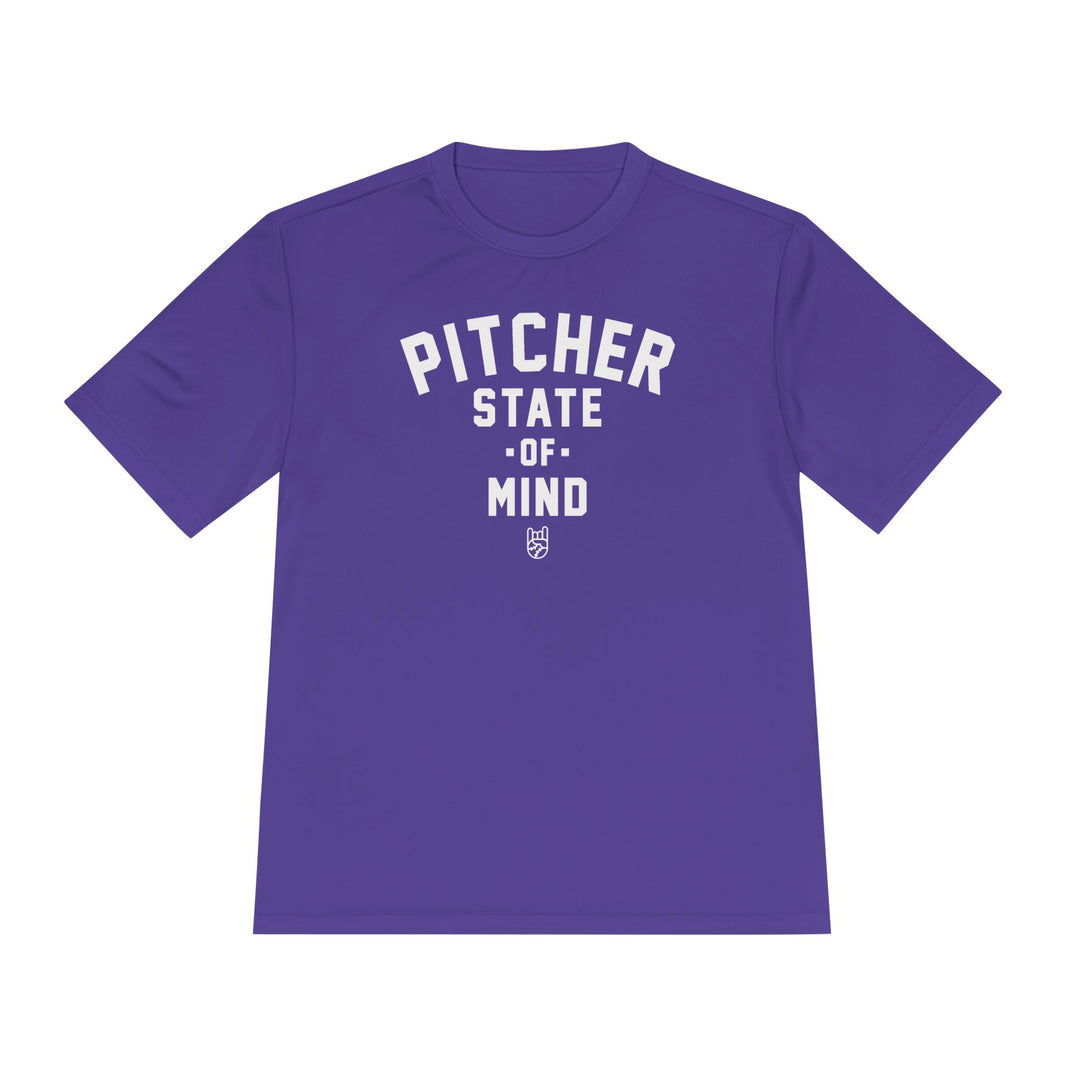 Pitcher State Of Mind Dry Fit Tee - Rake Baseball Company - RAKE BASEBALL | BASEBALL T-SHIRT | BASEBALL CLOTHING | GOOD VIBES ONLY