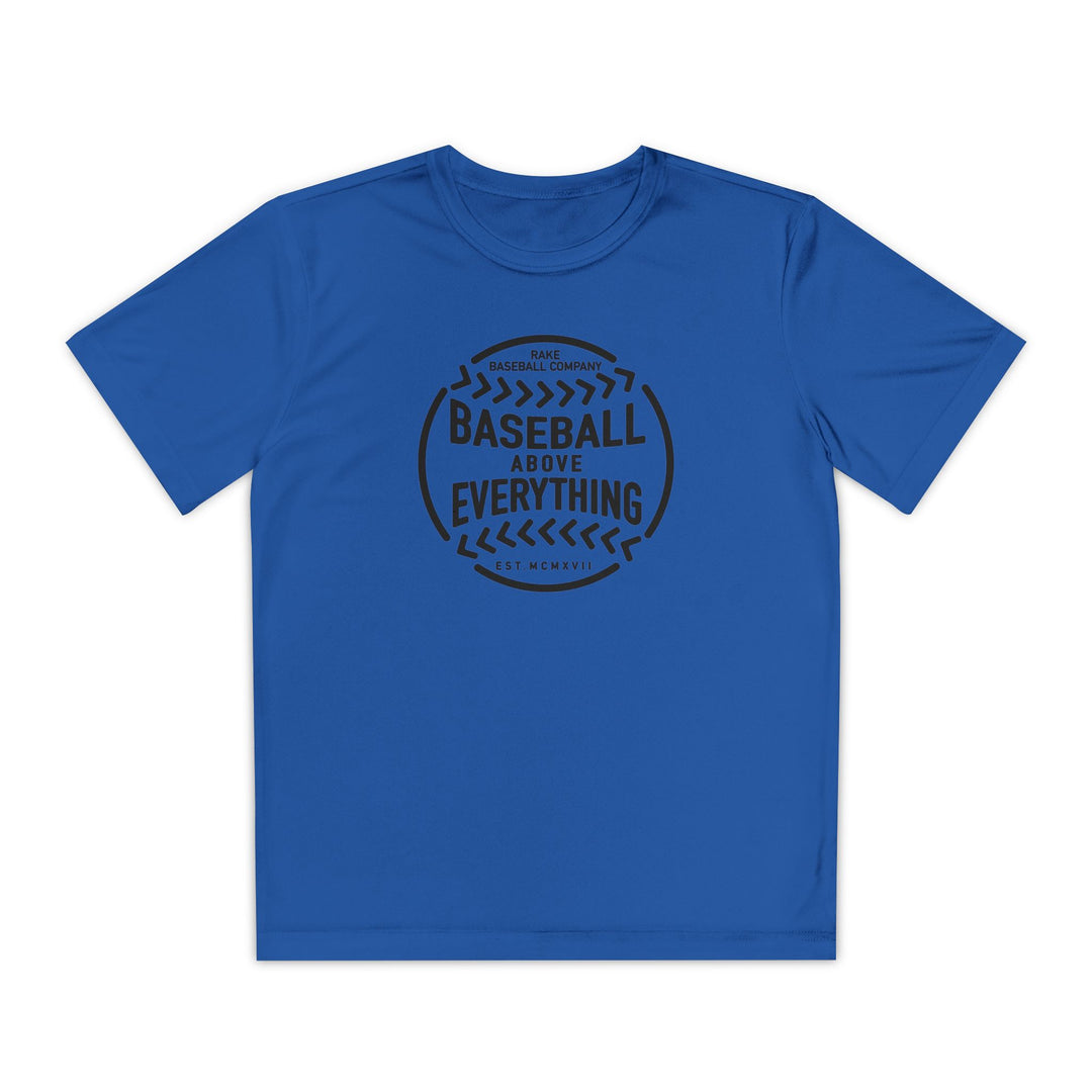 Kids Baseball Above Everything Dry Fit Tee