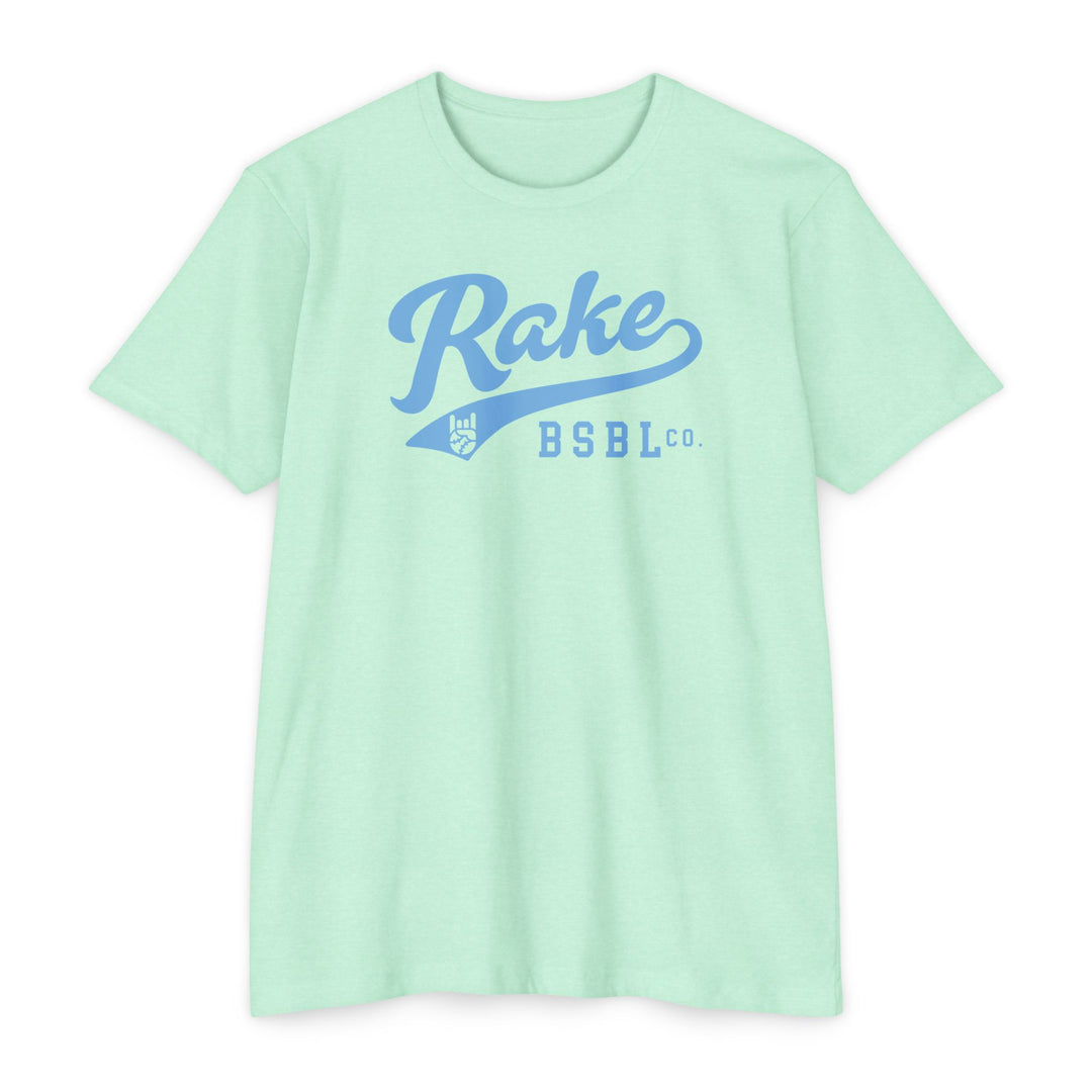 Rake Light Blue Script Tee