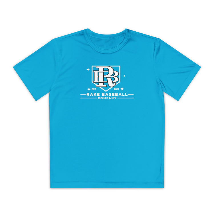 Kids Rake Baseball Homeplate Tee Dry Fit Tee - Rake Baseball Company - RAKE BASEBALL | BASEBALL T-SHIRT | BASEBALL CLOTHING | GOOD VIBES ONLY