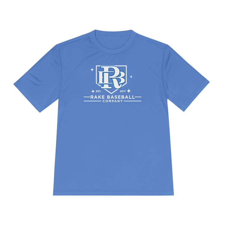 Rake Baseball Homeplate Tee Dry Fit Tee - Rake Baseball Company - RAKE BASEBALL | BASEBALL T-SHIRT | BASEBALL CLOTHING | GOOD VIBES ONLY