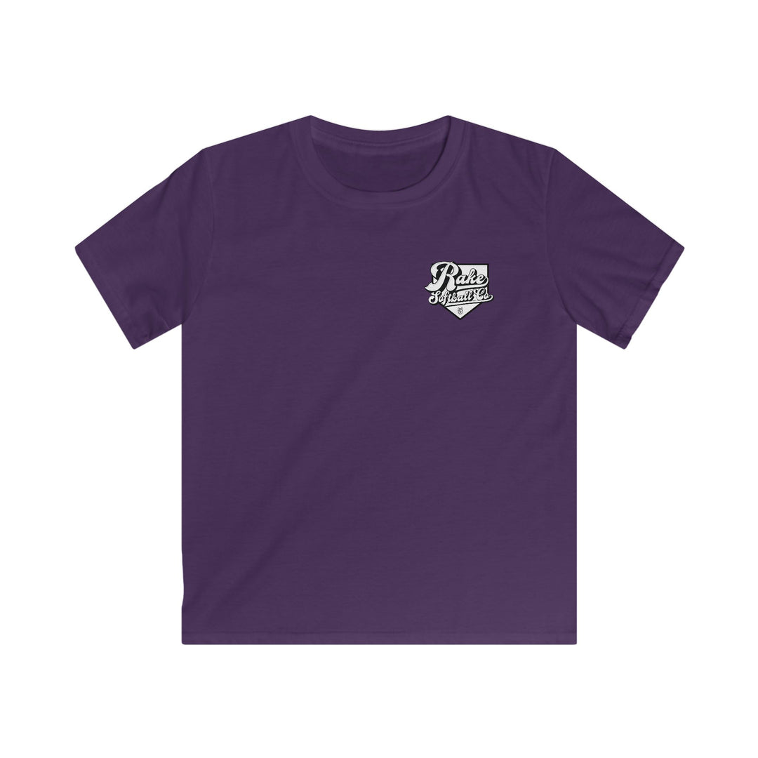 Kids Rake Softball Co. Tee - Rake Baseball Company - RAKE BASEBALL | BASEBALL T-SHIRT | BASEBALL CLOTHING | GOOD VIBES ONLY