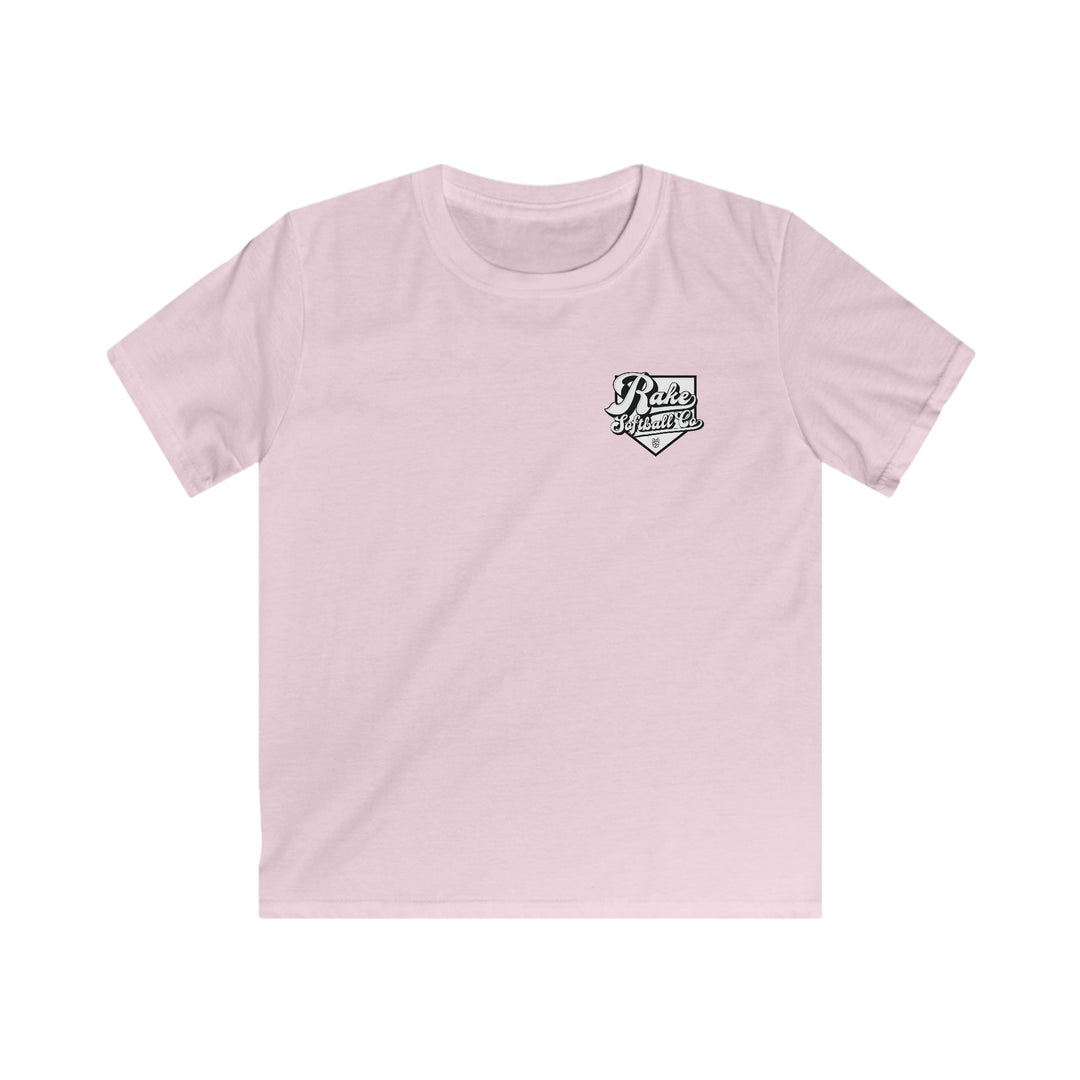 Kids Rake Softball Co. Tee - Rake Baseball Company - RAKE BASEBALL | BASEBALL T-SHIRT | BASEBALL CLOTHING | GOOD VIBES ONLY