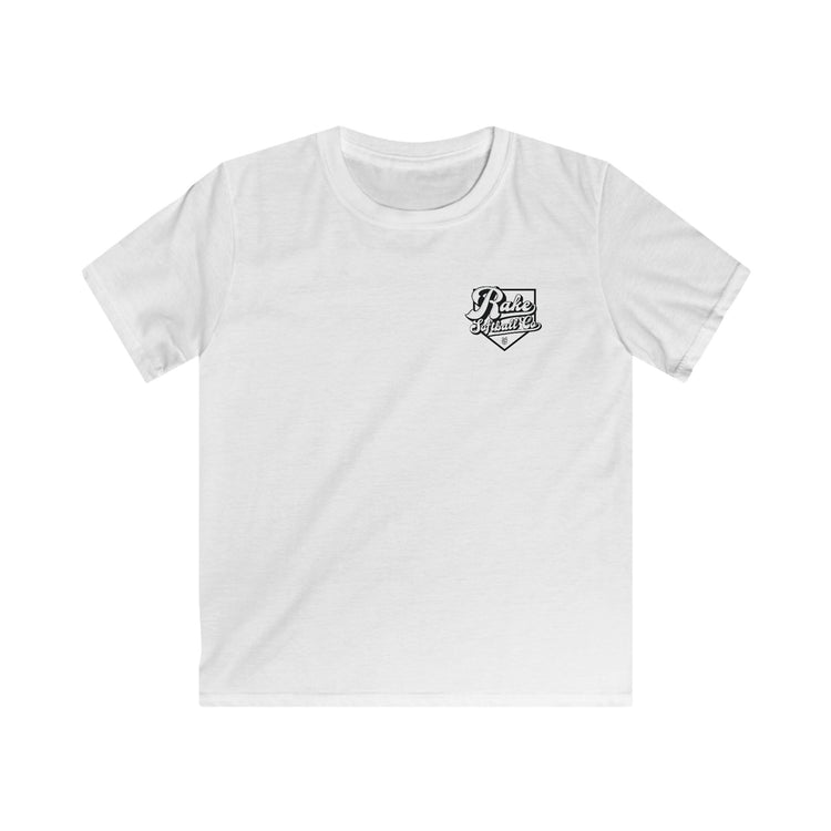 Kids Rake Softball Co. Tee - Rake Baseball Company - RAKE BASEBALL | BASEBALL T-SHIRT | BASEBALL CLOTHING | GOOD VIBES ONLY