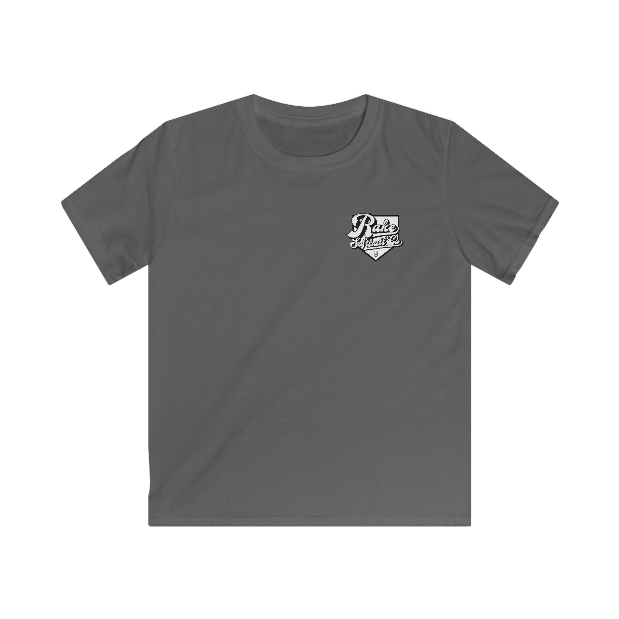 Kids Rake Softball Co. Tee - Rake Baseball Company - RAKE BASEBALL | BASEBALL T-SHIRT | BASEBALL CLOTHING | GOOD VIBES ONLY