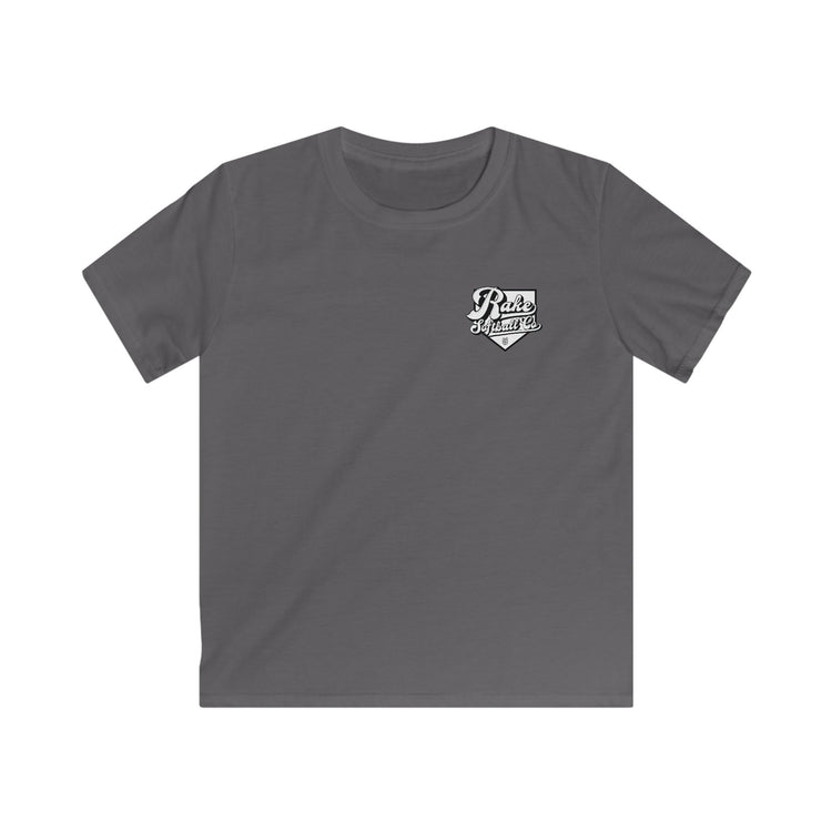 Kids Rake Softball Co. Tee - Rake Baseball Company - RAKE BASEBALL | BASEBALL T-SHIRT | BASEBALL CLOTHING | GOOD VIBES ONLY