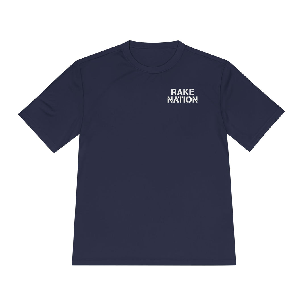 Rake Nation Dry Fit Tee - Rake Baseball Company - RAKE BASEBALL | BASEBALL T-SHIRT | BASEBALL CLOTHING | GOOD VIBES ONLY