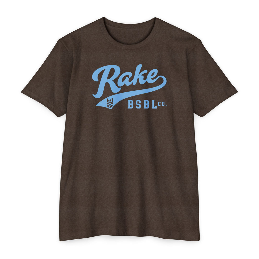 Rake Light Blue Script Tee