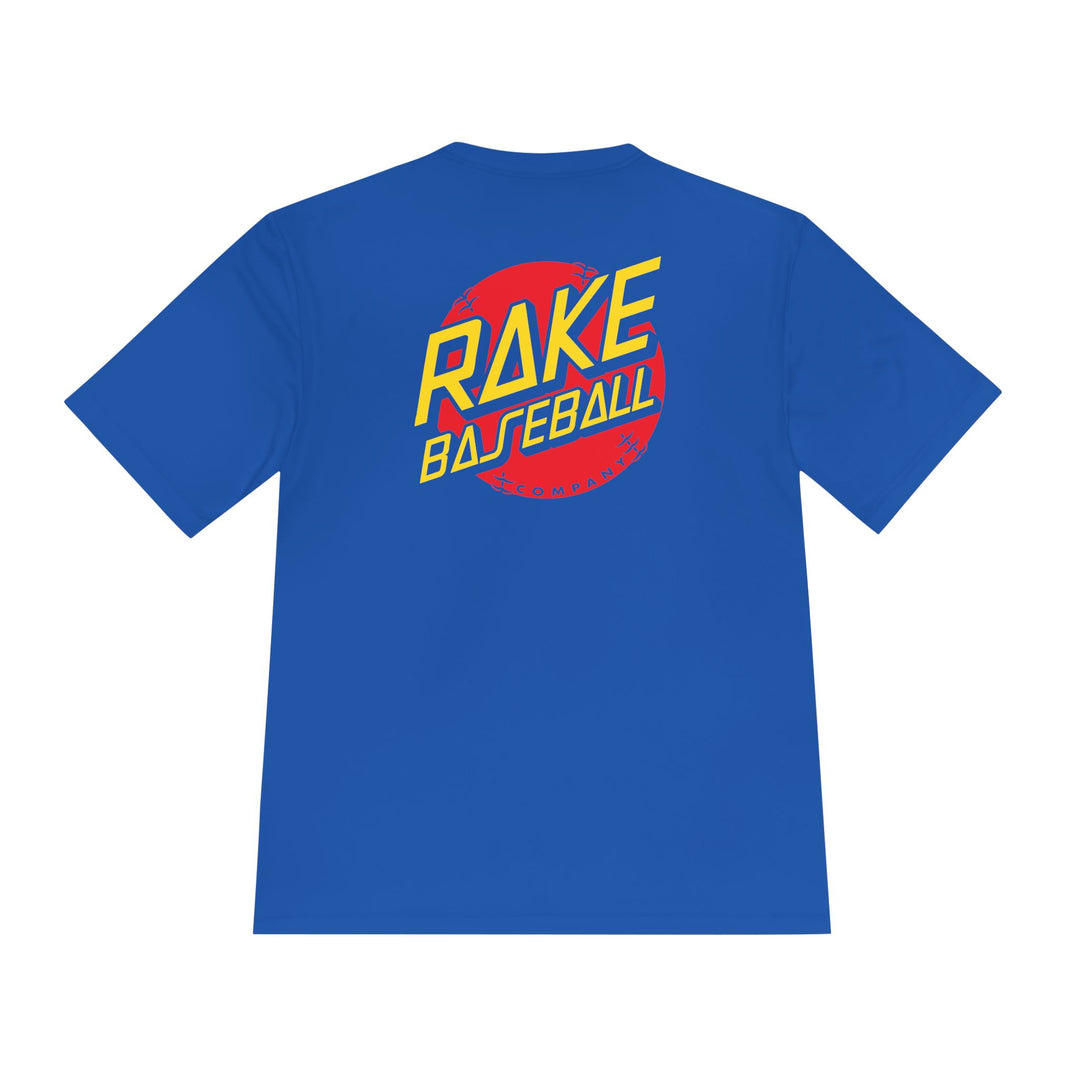 Rake Dot Dry Fit Tee - Rake Baseball Company - RAKE BASEBALL | BASEBALL T-SHIRT | BASEBALL CLOTHING | GOOD VIBES ONLY