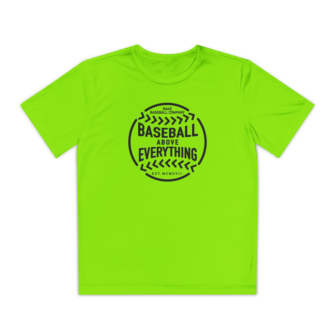 Kids Baseball Above Everything Dry Fit Tee