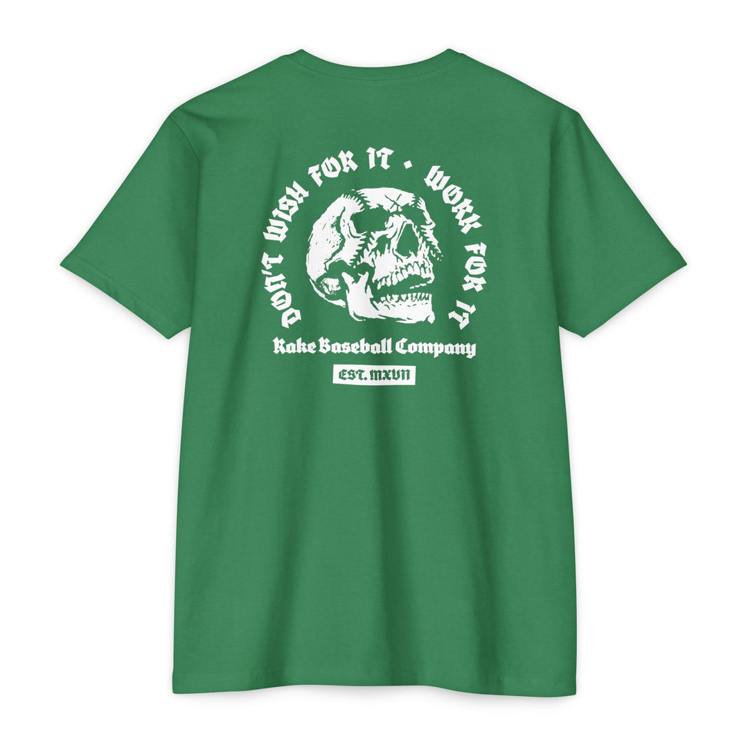 Skull Work For It Tee - Rake Baseball Company - RAKE BASEBALL | BASEBALL T-SHIRT | BASEBALL CLOTHING | GOOD VIBES ONLY