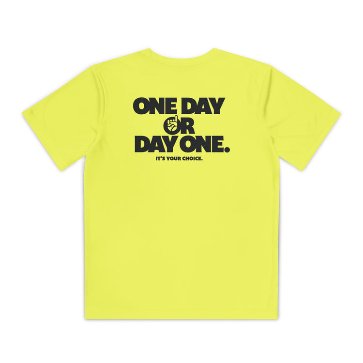 Kids One Day or Day One Dry Fit Tee - Rake Baseball Company - RAKE BASEBALL | BASEBALL T-SHIRT | BASEBALL CLOTHING | GOOD VIBES ONLY