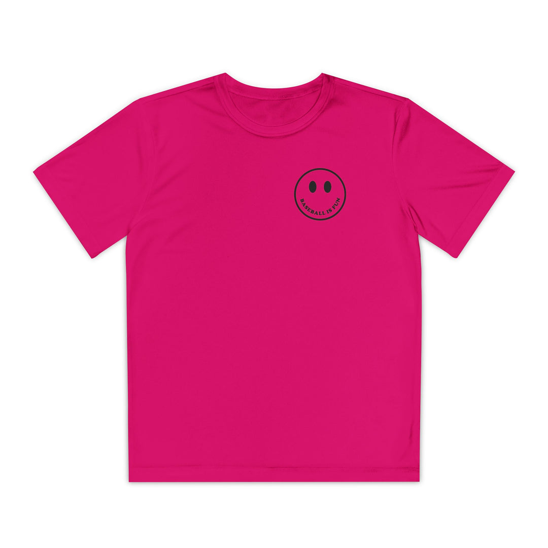 Kids Baseball Is Fun Dry Fit Tee - Rake Baseball Company - RAKE BASEBALL | BASEBALL T-SHIRT | BASEBALL CLOTHING | GOOD VIBES ONLY
