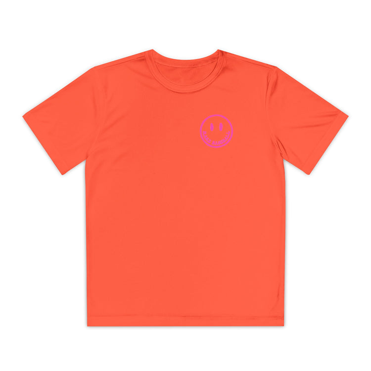 Kids Rake Smile Dry Fit Tee - Rake Baseball Company - RAKE BASEBALL | BASEBALL T-SHIRT | BASEBALL CLOTHING | GOOD VIBES ONLY