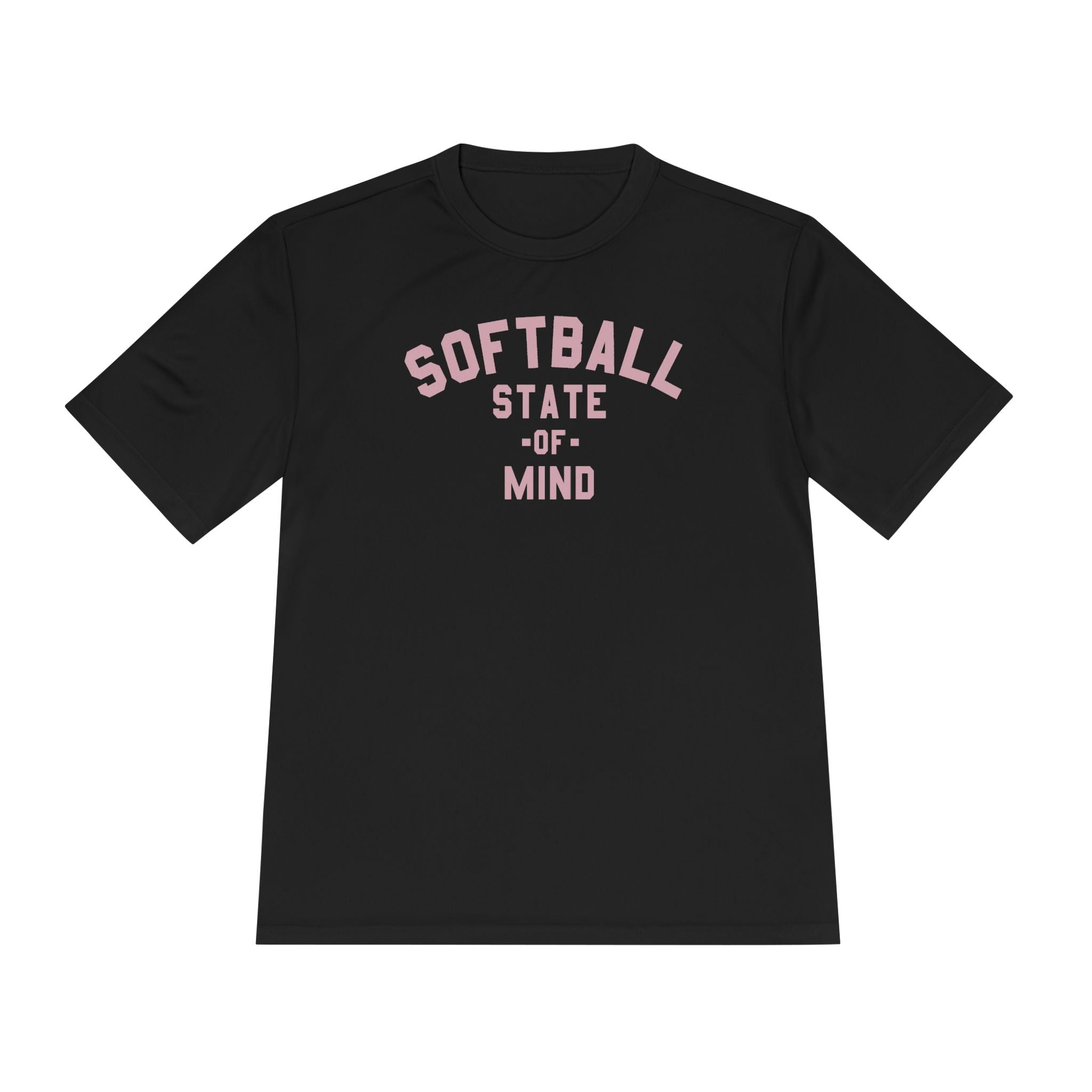 Softball State of Mind Dry Fit Tee - Rake Baseball Company - RAKE BASEBALL | BASEBALL T-SHIRT | BASEBALL CLOTHING | GOOD VIBES ONLY