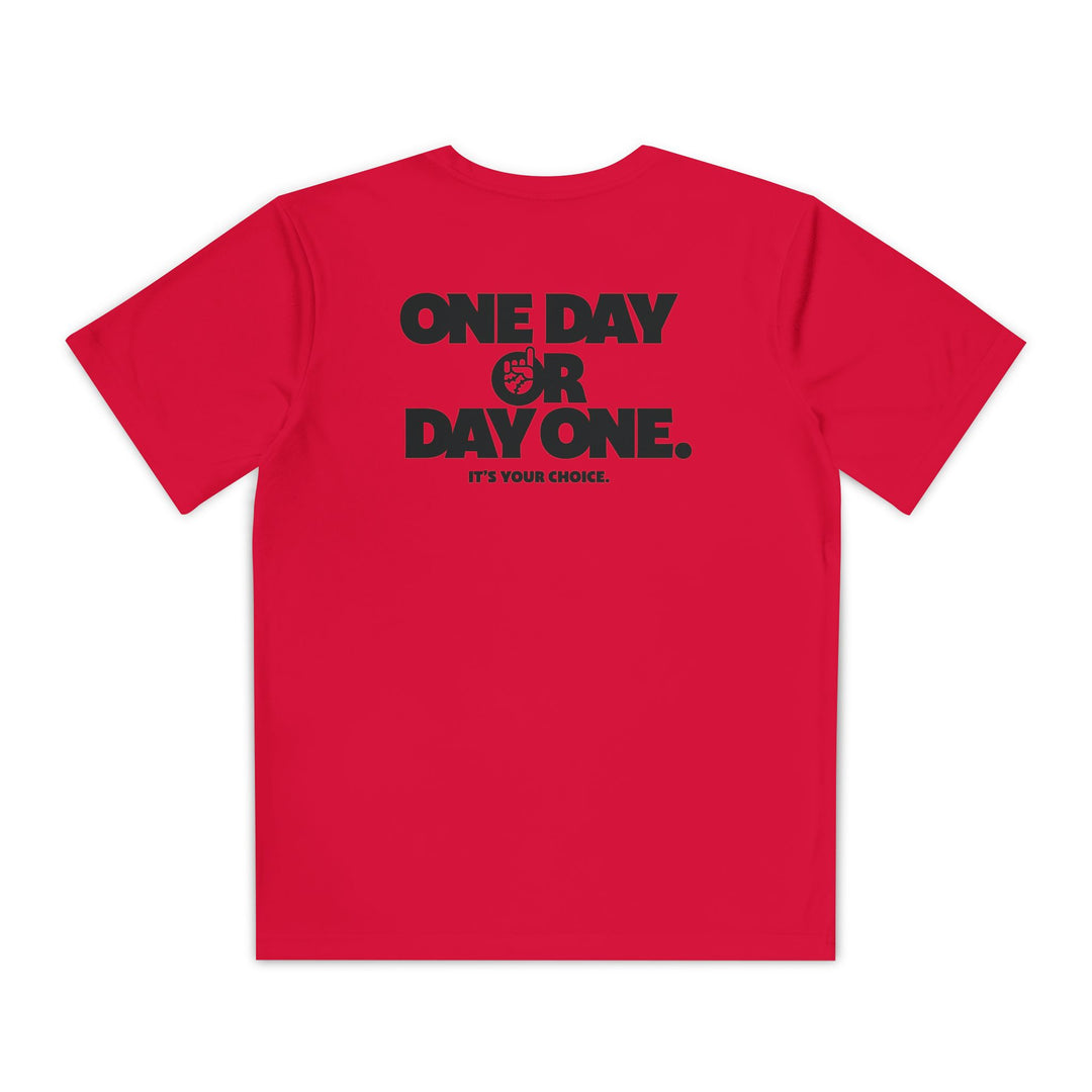 Kids One Day or Day One Dry Fit Tee - Rake Baseball Company - RAKE BASEBALL | BASEBALL T-SHIRT | BASEBALL CLOTHING | GOOD VIBES ONLY