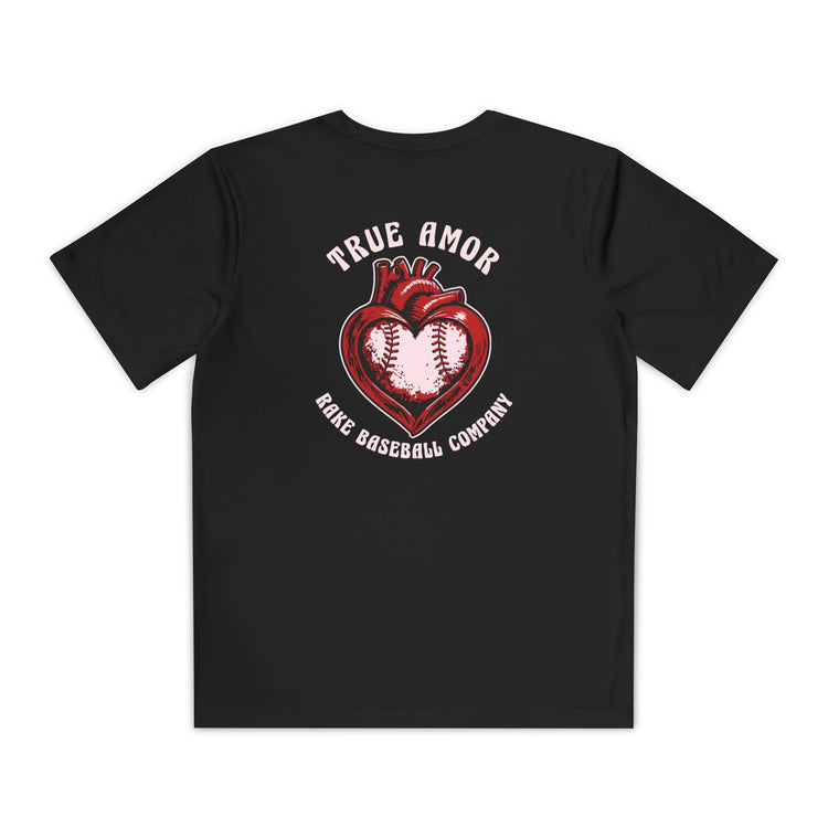 Kids True Amor Baseball Dry Fit Tee - Rake Baseball Company - RAKE BASEBALL | BASEBALL T-SHIRT | BASEBALL CLOTHING | GOOD VIBES ONLY