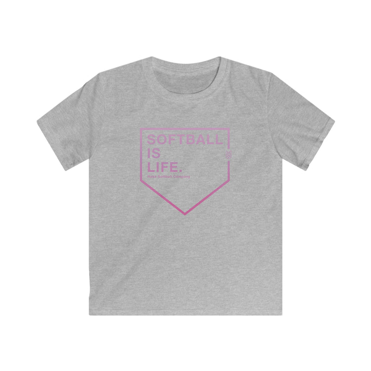 Kids Softball Is Life Tee - Rake Baseball Company - RAKE BASEBALL | BASEBALL T-SHIRT | BASEBALL CLOTHING | GOOD VIBES ONLY