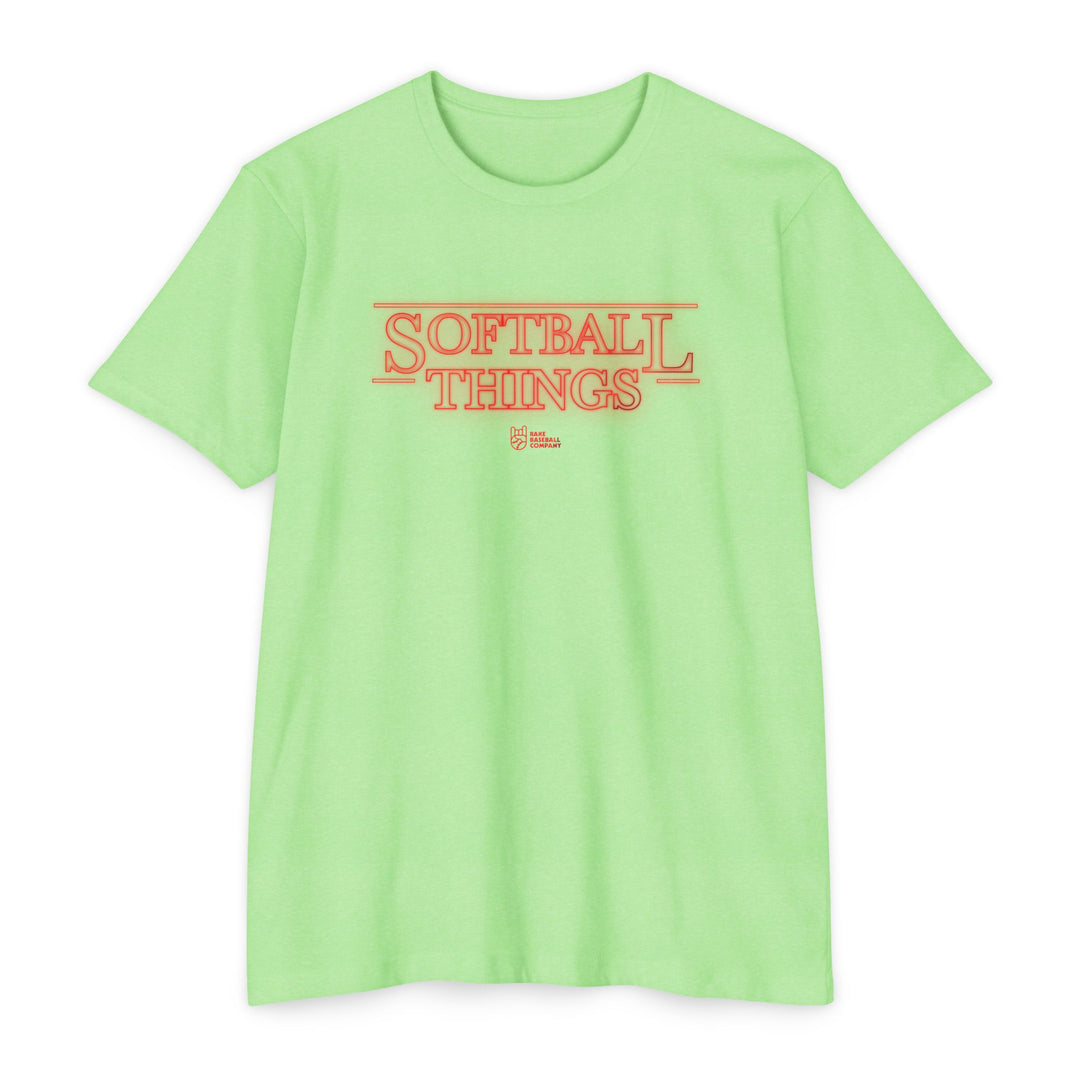 Softball Things Tee - Rake Baseball Company - RAKE BASEBALL | BASEBALL T-SHIRT | BASEBALL CLOTHING | GOOD VIBES ONLY