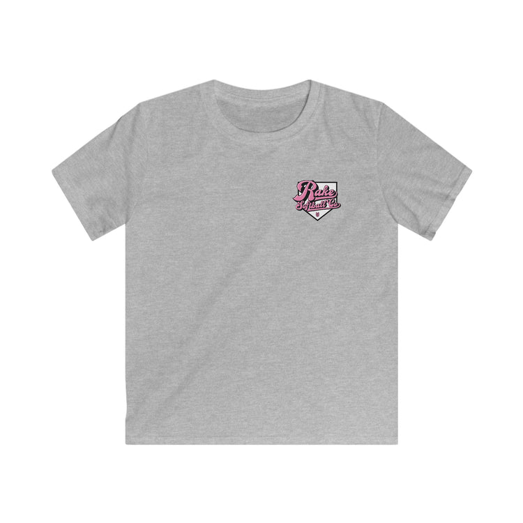 Kids Rake Softball Co. Tee - Rake Baseball Company - RAKE BASEBALL | BASEBALL T-SHIRT | BASEBALL CLOTHING | GOOD VIBES ONLY