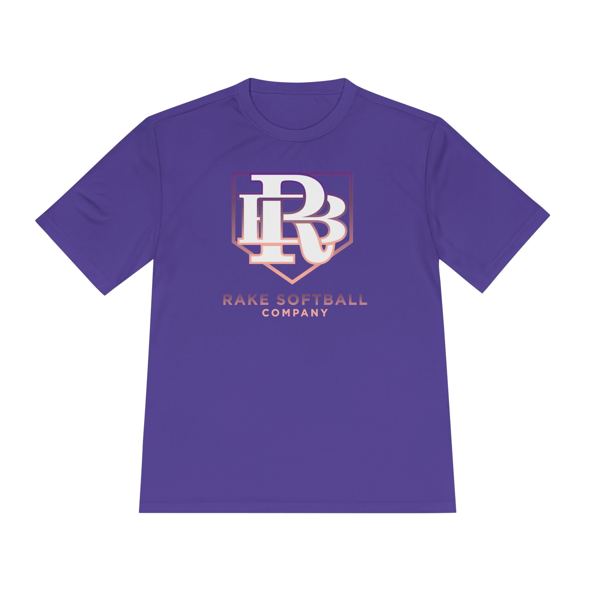 RB Homeplate Softball Dry Fit Tee - Rake Baseball Company - RAKE BASEBALL | BASEBALL T-SHIRT | BASEBALL CLOTHING | GOOD VIBES ONLY