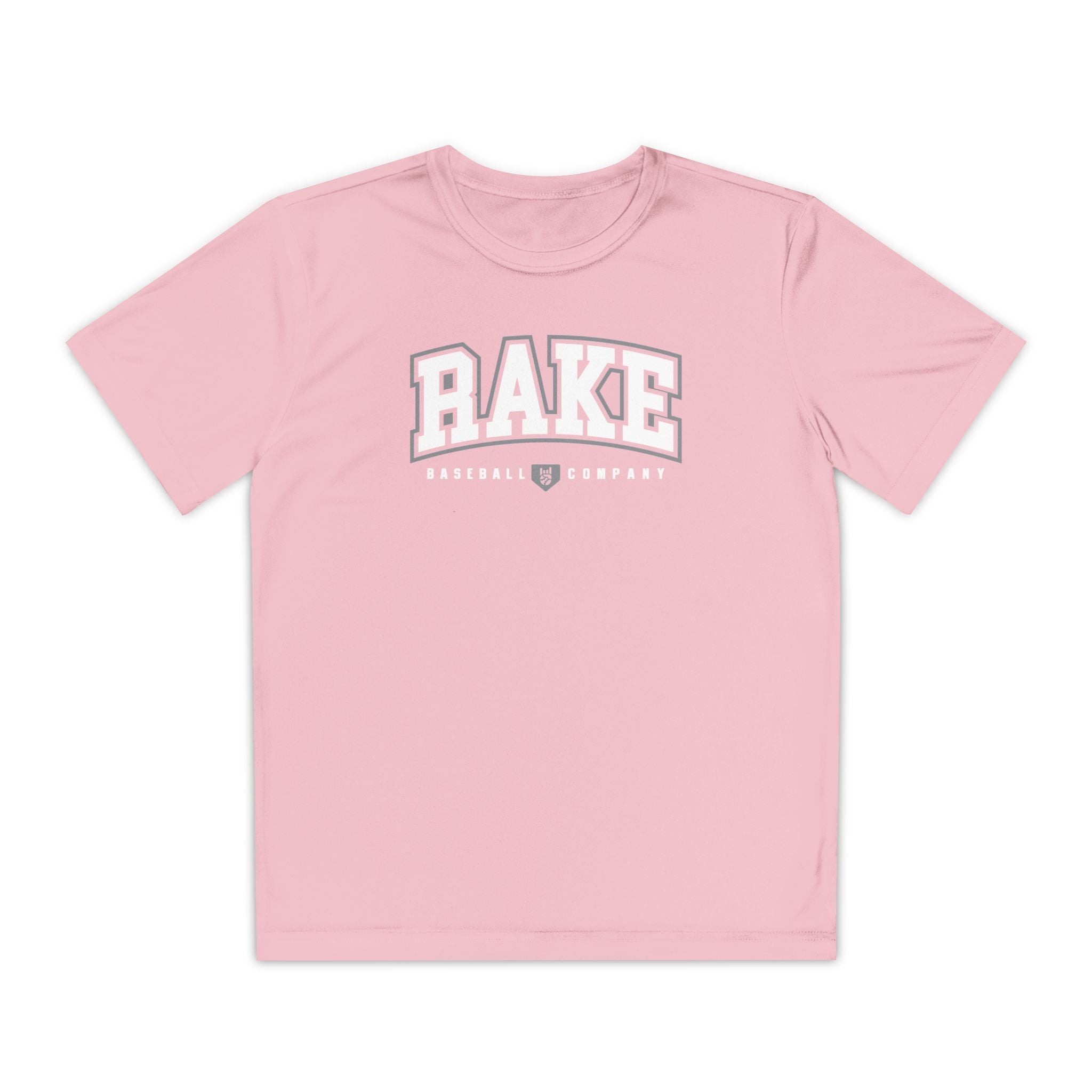 Kids Rake Collegiate Dry Fit Tee - Rake Baseball Company - RAKE BASEBALL | BASEBALL T-SHIRT | BASEBALL CLOTHING | GOOD VIBES ONLY