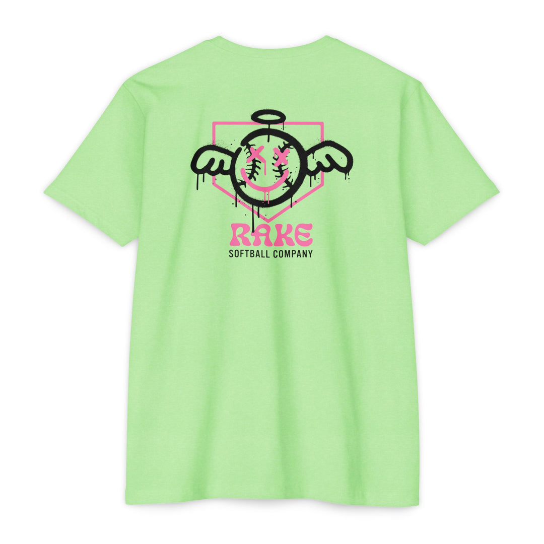 She Angel Drip Softball Tee - Rake Baseball Company - RAKE BASEBALL | BASEBALL T-SHIRT | BASEBALL CLOTHING | GOOD VIBES ONLY