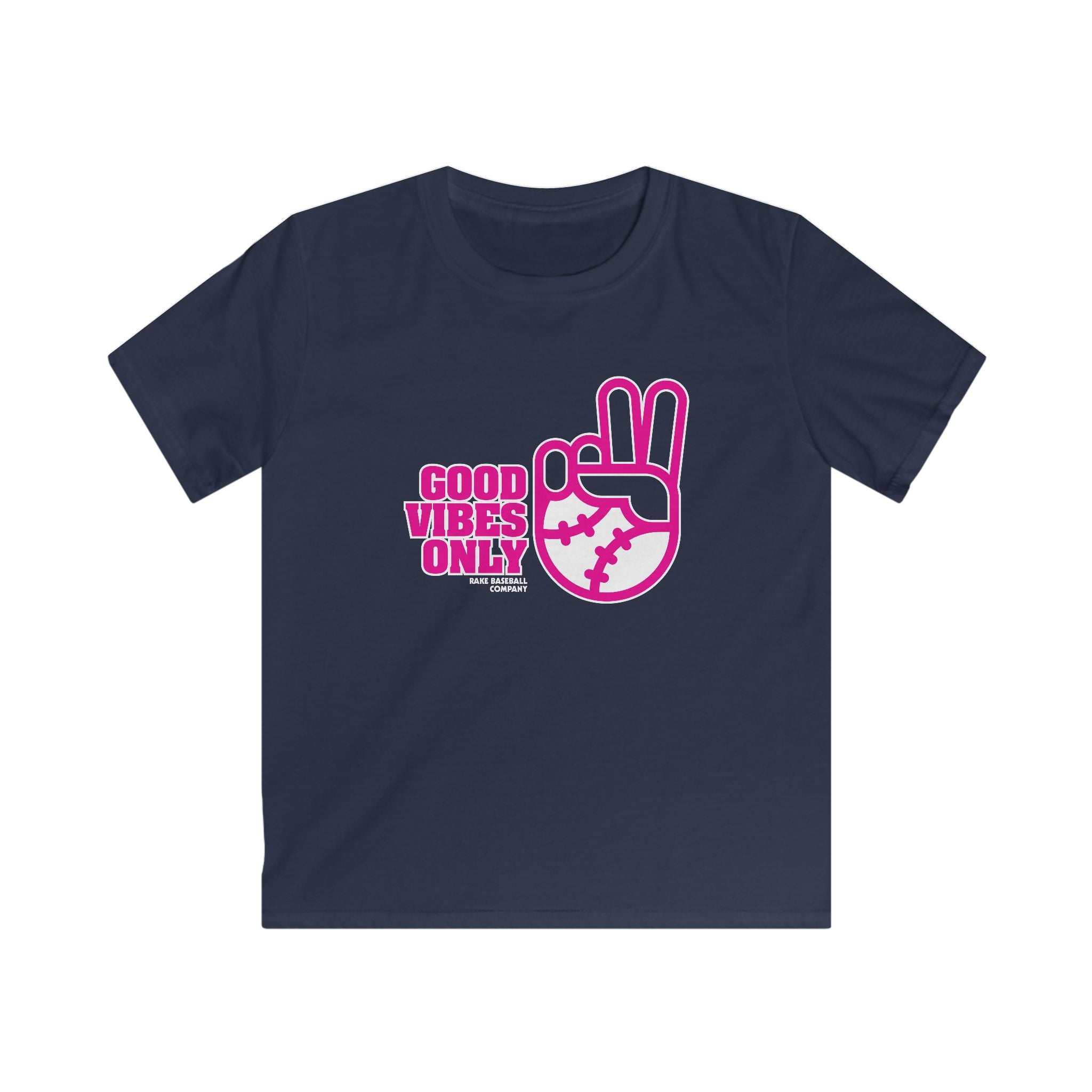 Kids Good Vibes Only Tee - Rake Baseball Company - RAKE BASEBALL | BASEBALL T-SHIRT | BASEBALL CLOTHING | GOOD VIBES ONLY
