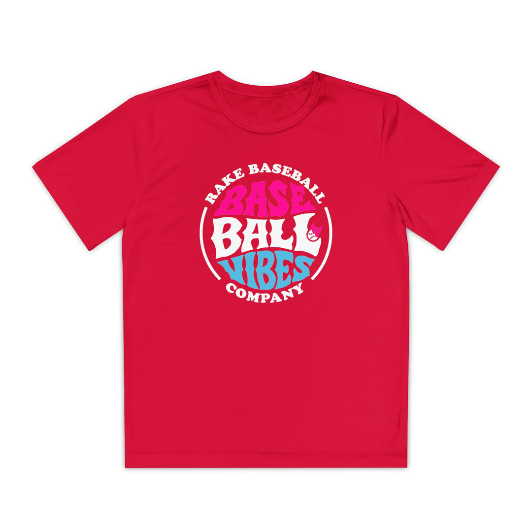 Kids Baseball Vibes Dry Fit Tee