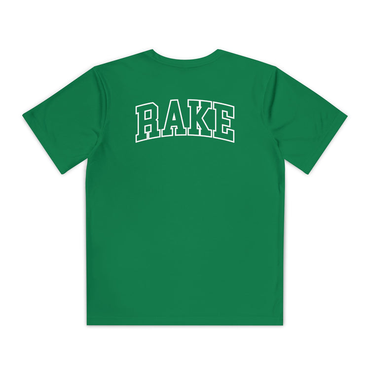 Kids Rockin' Rake Dry Fit Tee - Rake Baseball Company - RAKE BASEBALL | BASEBALL T-SHIRT | BASEBALL CLOTHING | GOOD VIBES ONLY