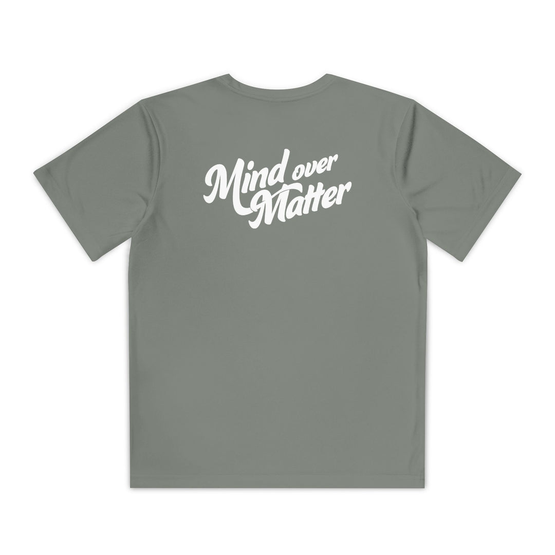 Kids Mind Over Matter Dry Fit Tee - Rake Baseball Company - RAKE BASEBALL | BASEBALL T-SHIRT | BASEBALL CLOTHING | GOOD VIBES ONLY