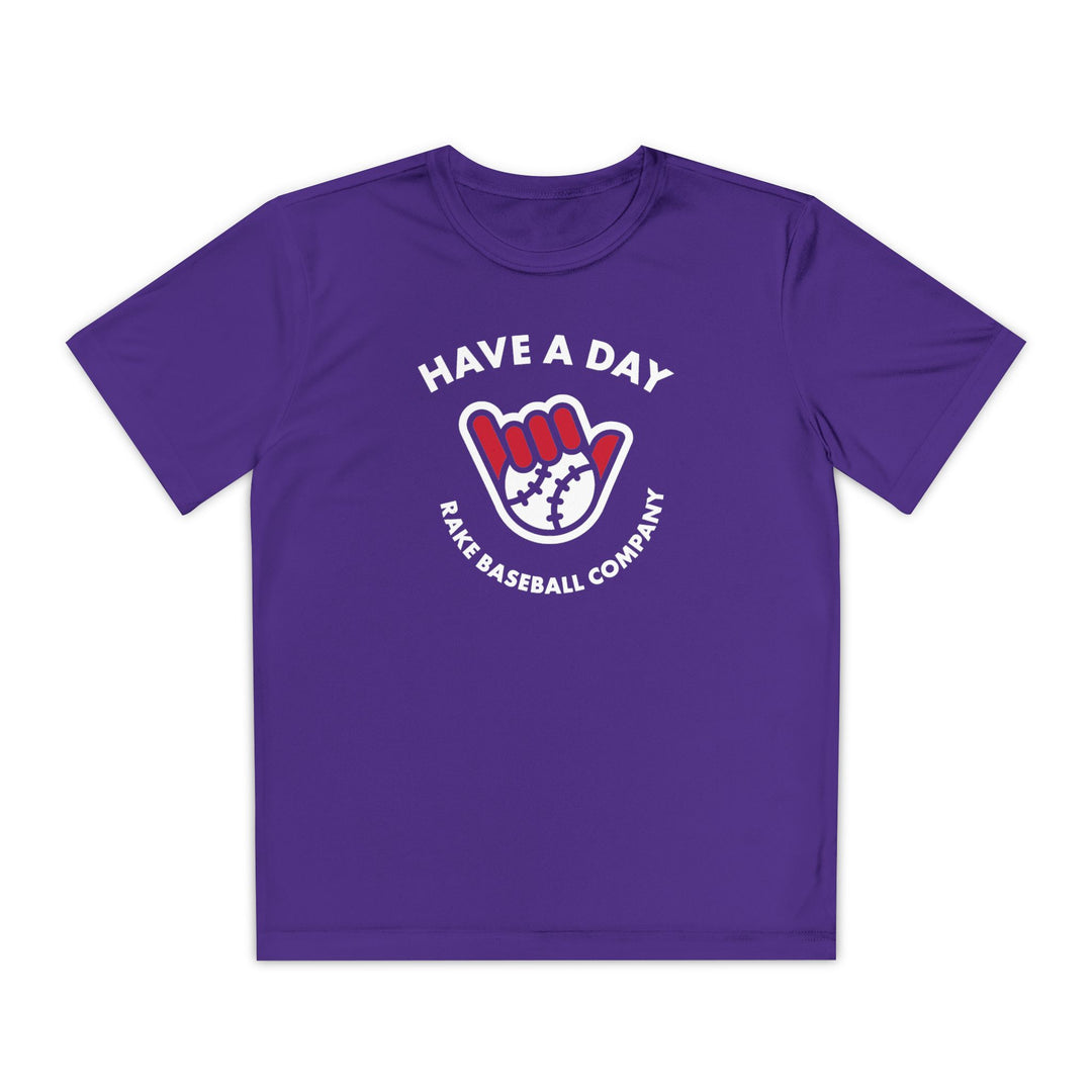 Kids Have A Day Dry Fit Tee - Rake Baseball Company - RAKE BASEBALL | BASEBALL T-SHIRT | BASEBALL CLOTHING | GOOD VIBES ONLY